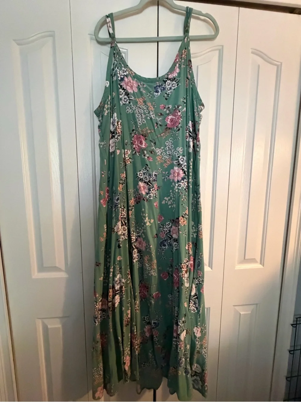 torrid Green Floral Slip Maxi Dress